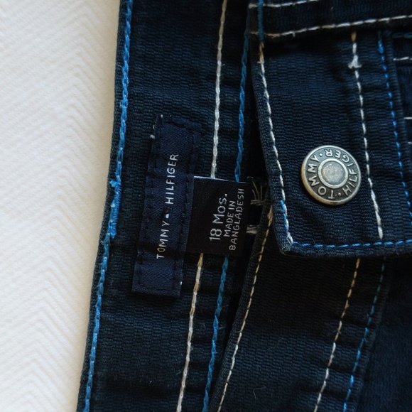 tommy hilfiger 2-pack cotton twill pants bundle lot 18 months baby toddler boy - Picture 2 of 14